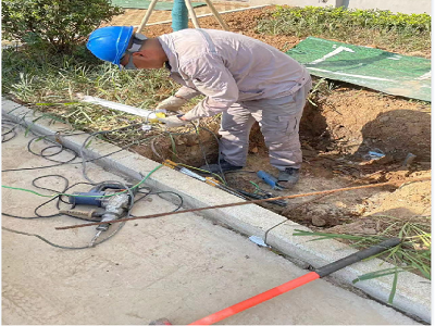 馬鞍山九華東路二期電力工井，保護(hù)管工程